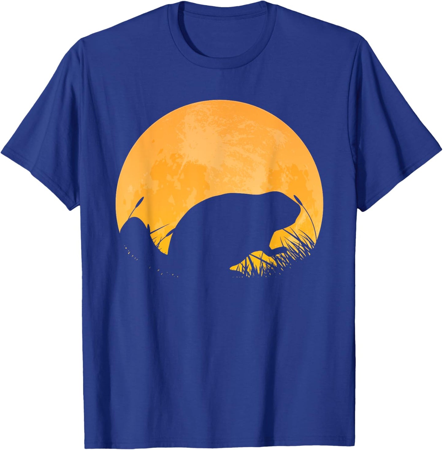 Beaver Easy Halloween Outfit Rodent Kit Moon Costume Gift T-Shirt - T-Shirt | Royal