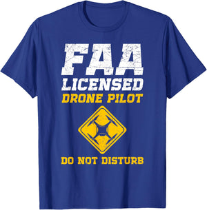 FAA Licensed Drone Pilot T-Shirt - T-Shirt | Royal