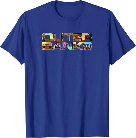 Outer Banks Photo Logo Fill T-Shirt - T-Shirt | Royal
