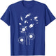 Floral Flower Dandelion Dog Lover Border Collie Women Kids T-Shirt - T-Shirt | Royal