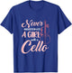 Never Underestimate A Girl With A Cello T-Shirt - T-Shirt | Royal