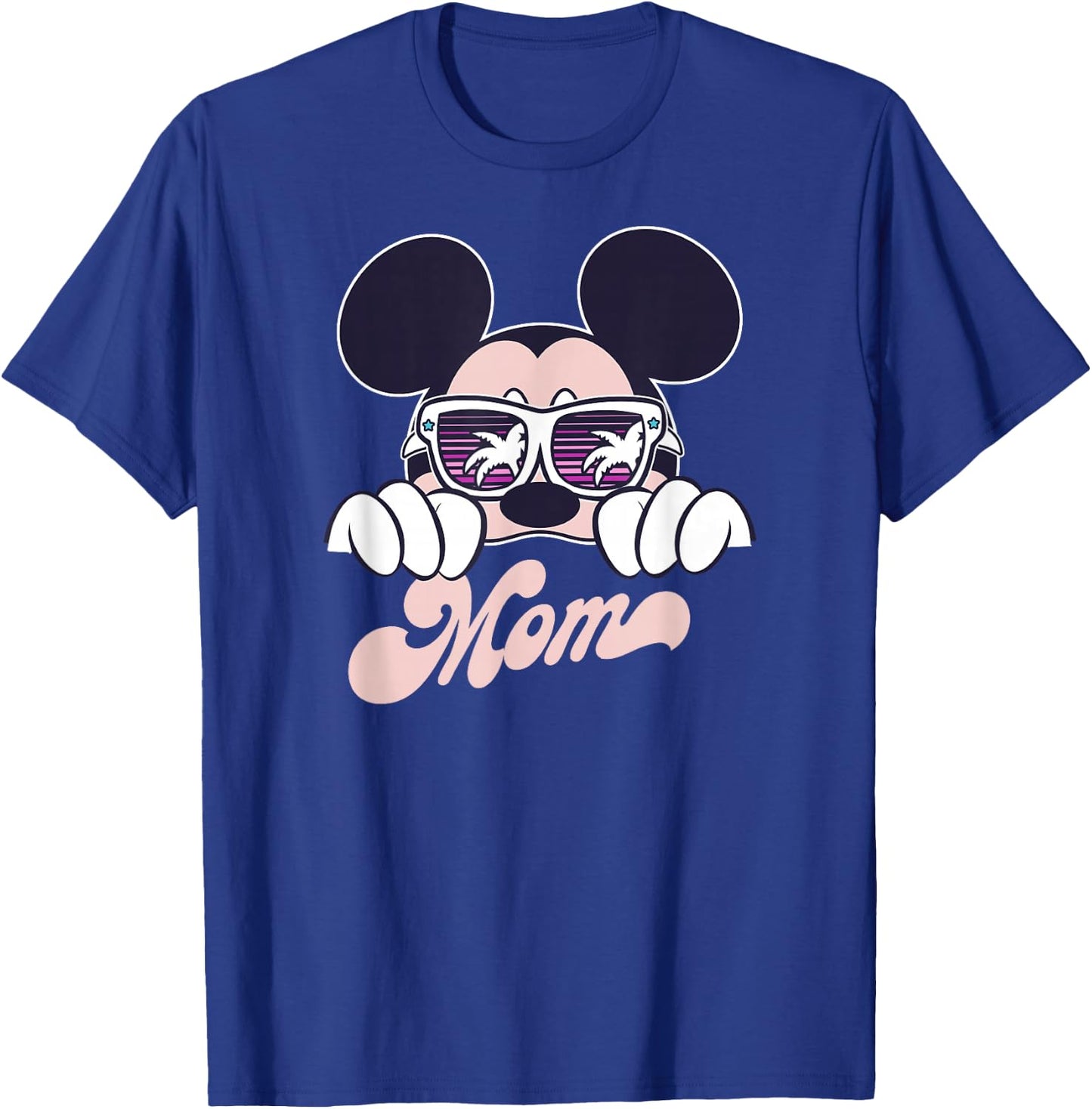 Disney Mickey And Friends Cool Mickey Summer Vibes Mom Logo T-Shirt - T-Shirt | Royal