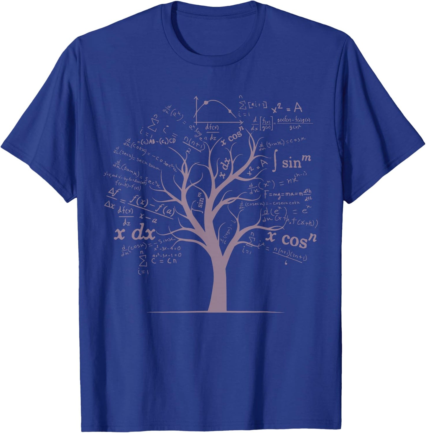 Funny AP Calculus Algebra Tree Math Teacher Nerd Geek Gifts T-Shirt - T-Shirt | Royal