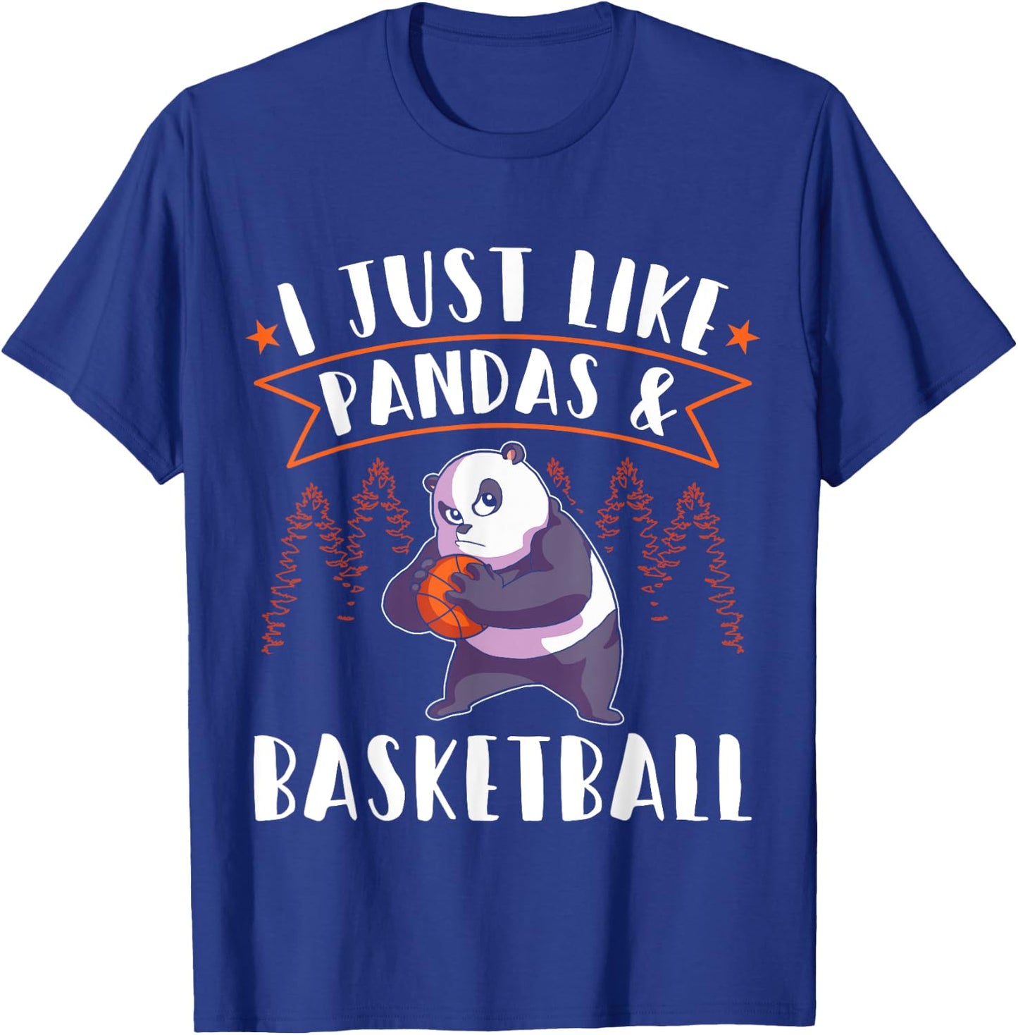 Panda Basketball Player I just love Pandas T-Shirt - T-Shirt | Royal