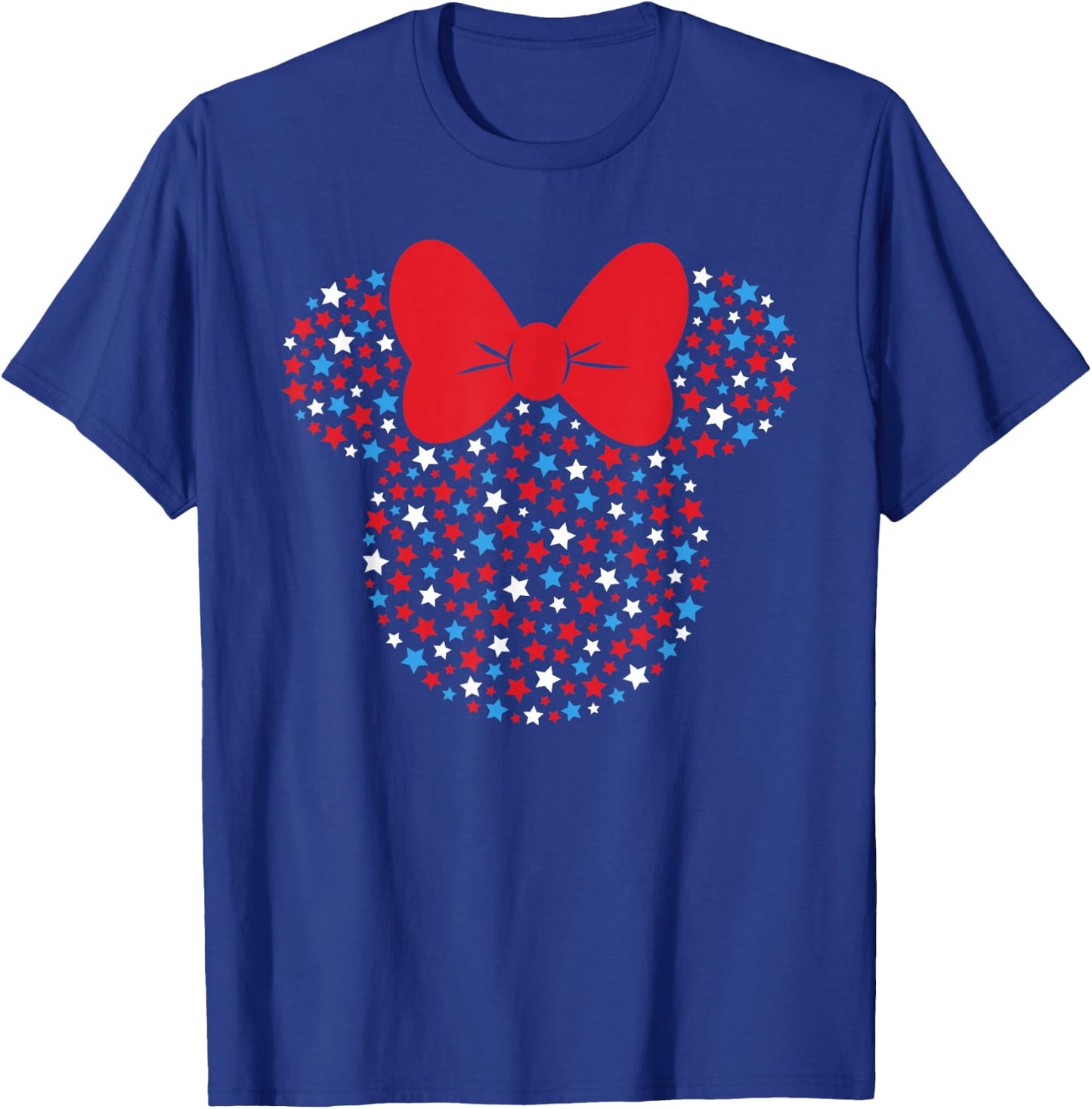 Disney Minnie Mouse Red White Blue Stars 4th of July T-Shirt - T-Shirt | Royal
