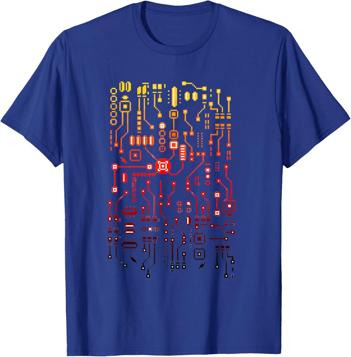 Engineer Computer Circuit Board Engineering CPU Binary T-Shirt - T-Shirt | Royal