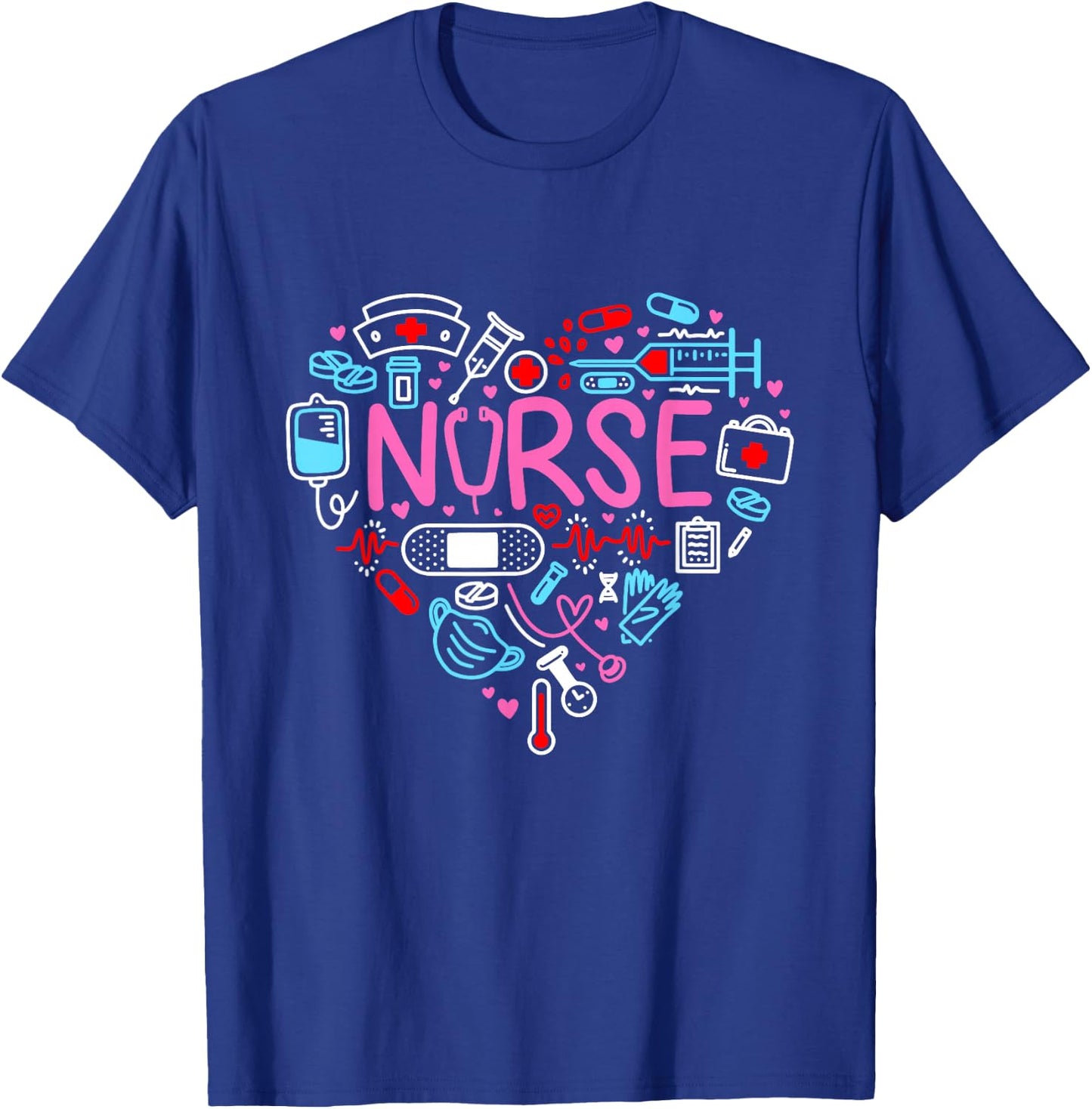 Nurse Love Nursing Student RN Life Thank You Gifts T-Shirt - T-Shirt | Royal