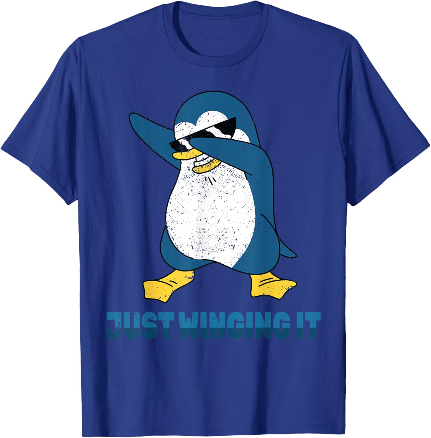 Penguin - Just Winging It - Veterinarian - Zoo - Animals T-Shirt - T-Shirt | Royal