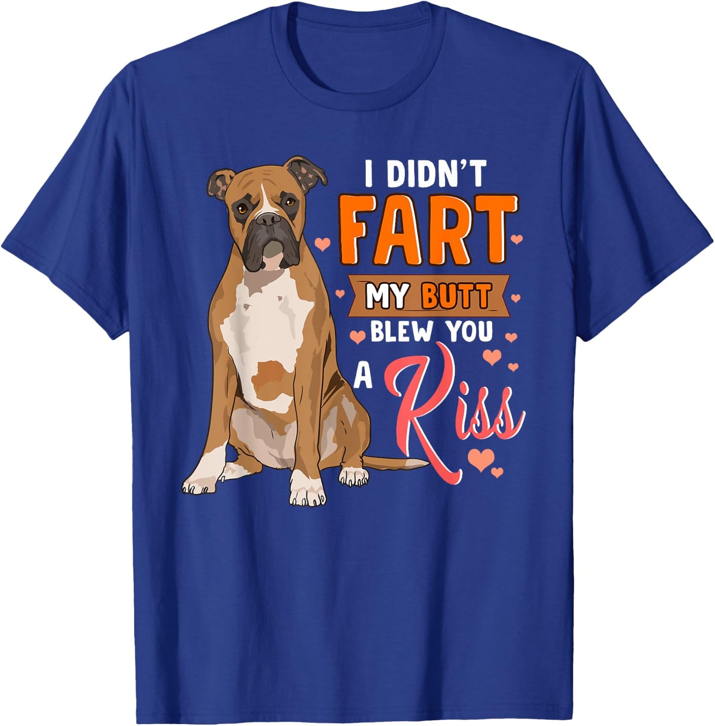 Funny Boxer Dog Shirts Men Women Boxer Mom Boxer Dad Gifts T-Shirt - T-Shirt | Royal