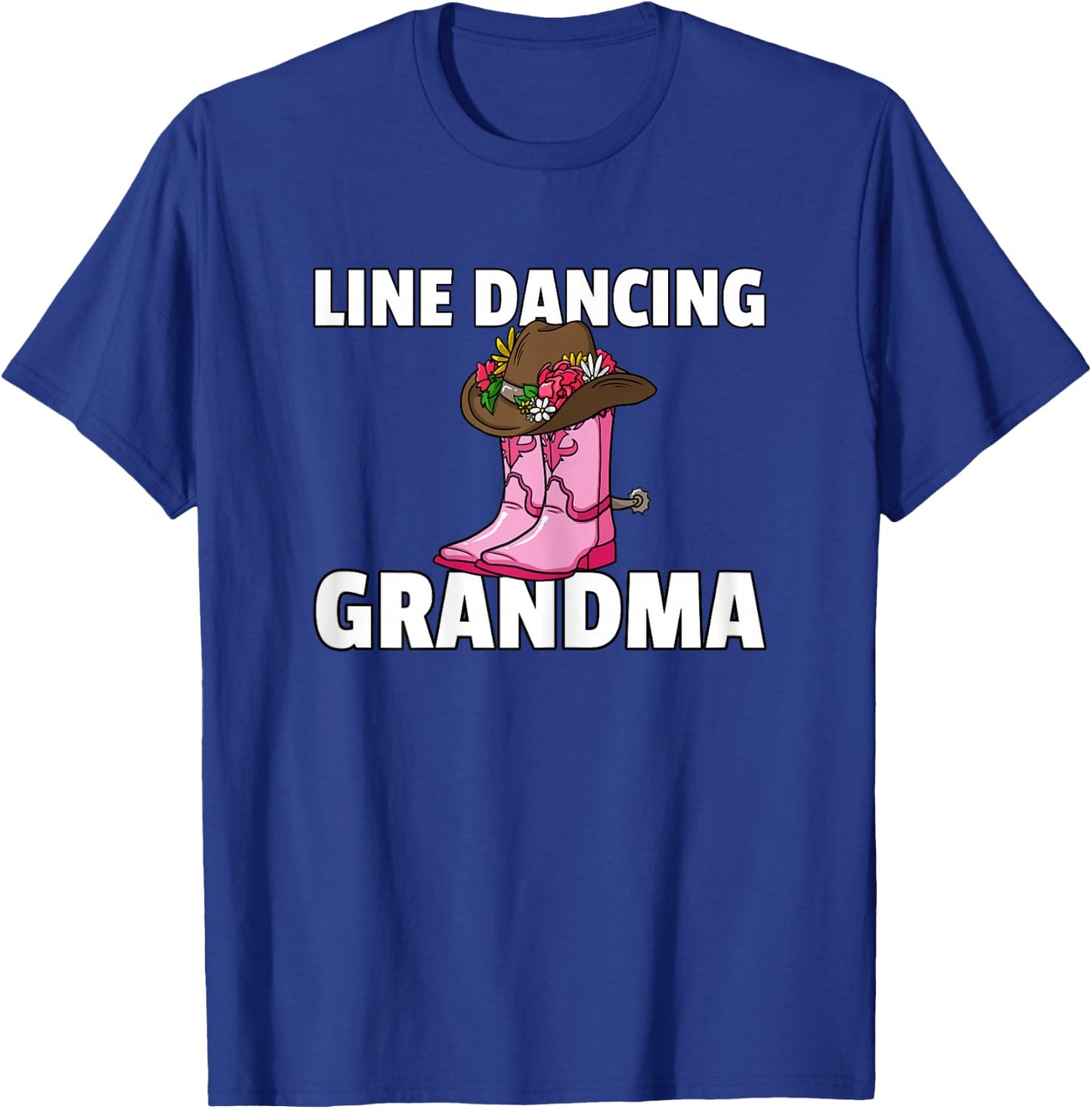 Line Dance Grandma Country Music Dancing Dancer T-Shirt - T-Shirt | Royal