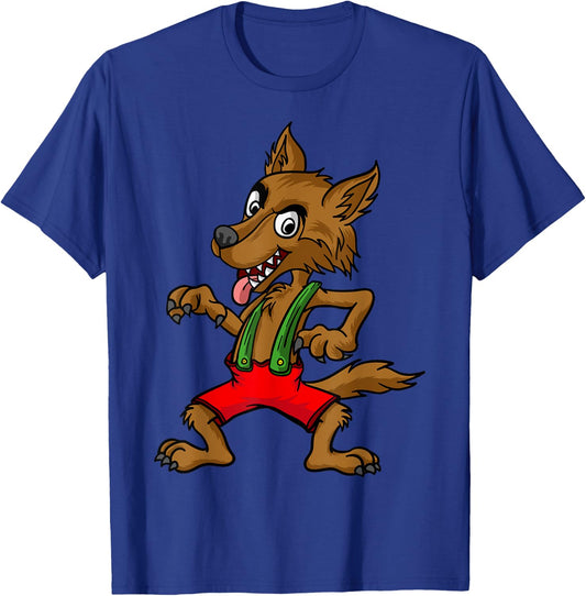 Three Pigs Lazy Halloween Costume - Bad Wolf T-Shirt - T-Shirt | Royal