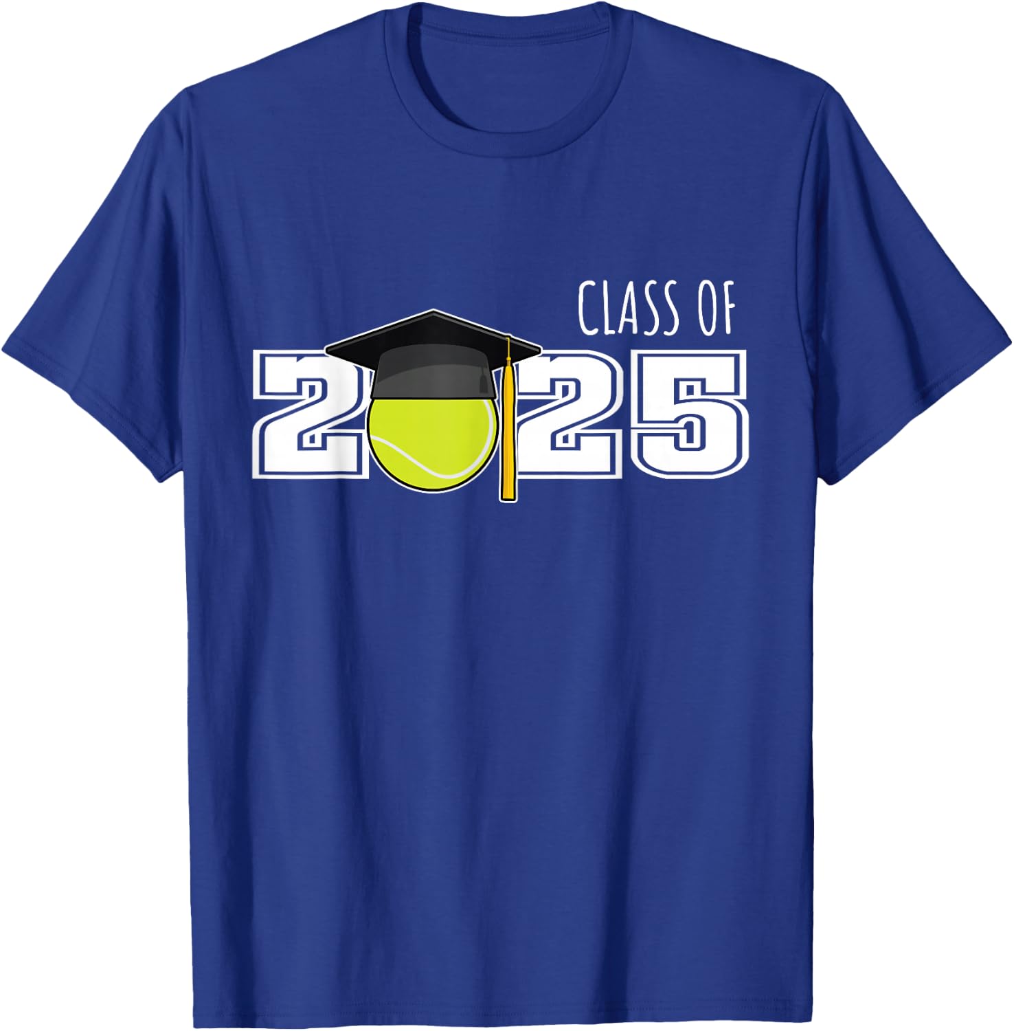 Class of 2025 Tennis Senior Gifts | Senior 2025 Tennis T-Shirt - T-Shirt | Royal