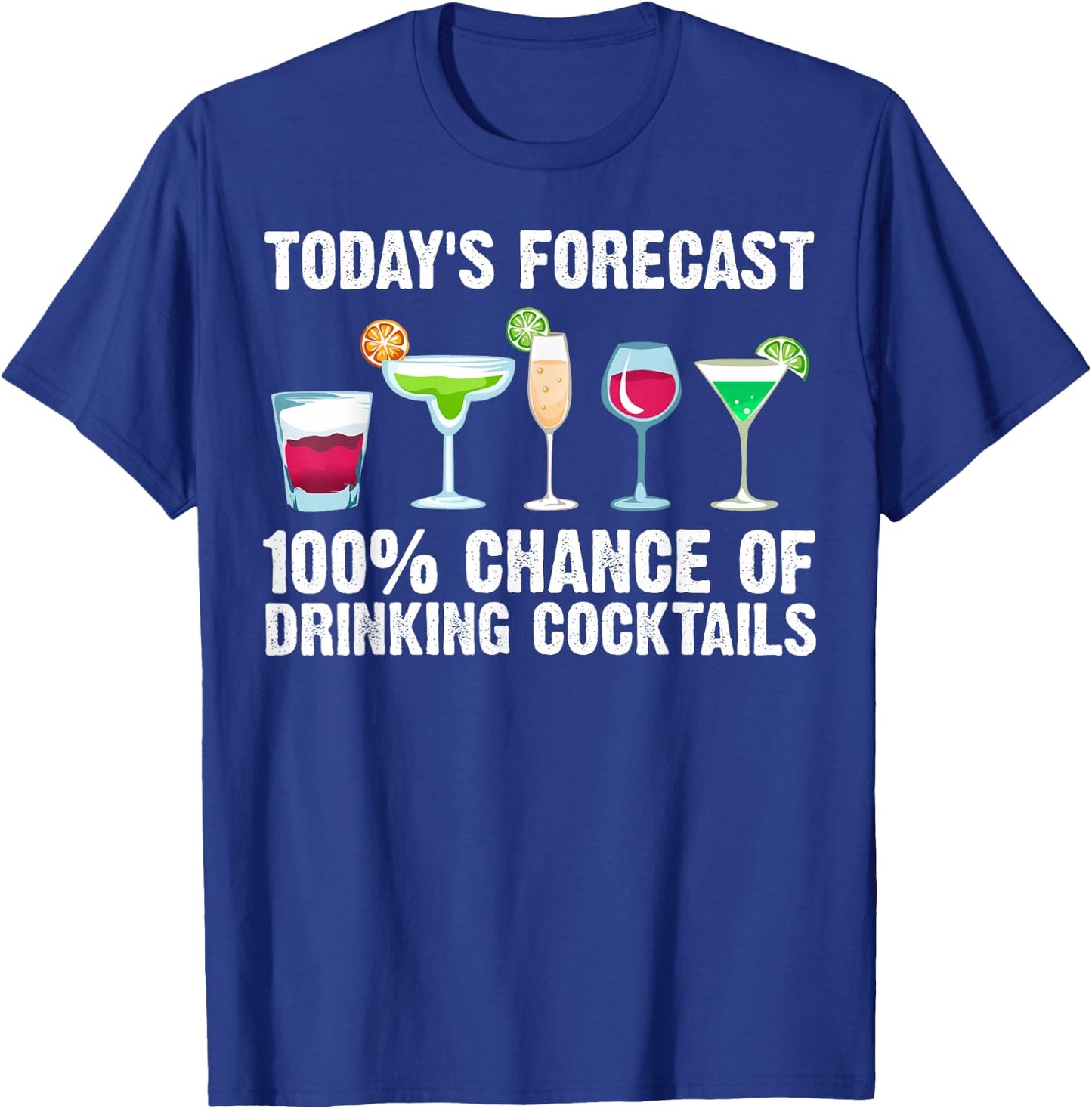 Funny Cocktail Gift Men Women Mixed Drinks Lovers Drinkers T-Shirt - T-Shirt | Royal