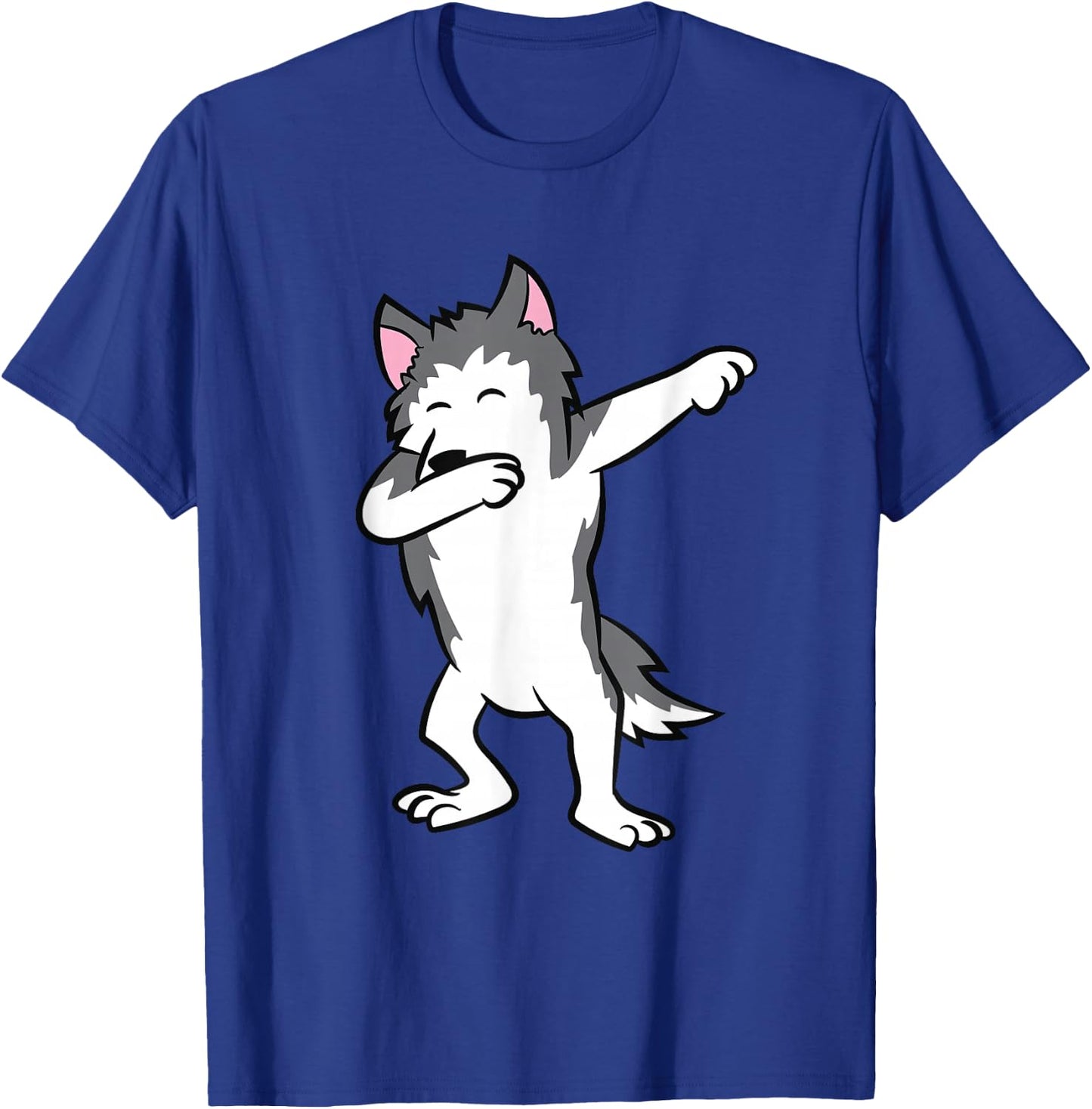 Cute Dabbing Husky Dog Love Huskies Kids Husky T-Shirt - T-Shirt | Royal