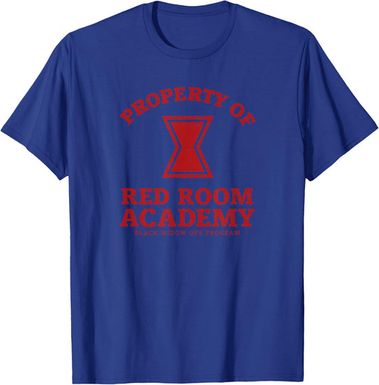 Marvel Black Widow Property of Red Room Academy T-Shirt - T-Shirt | Royal
