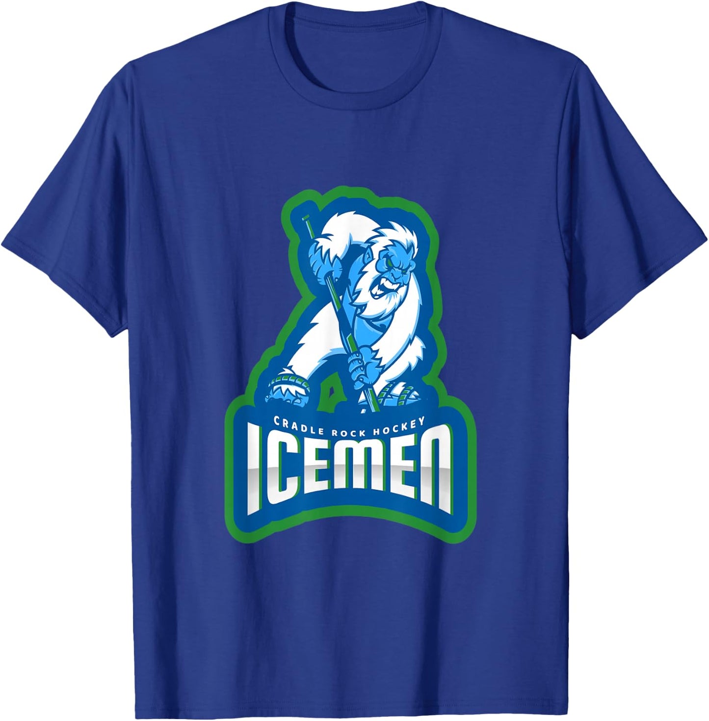 Icemen Cradle Rock Hockey Continental Hockey League Champs T-Shirt - T-Shirt | Royal