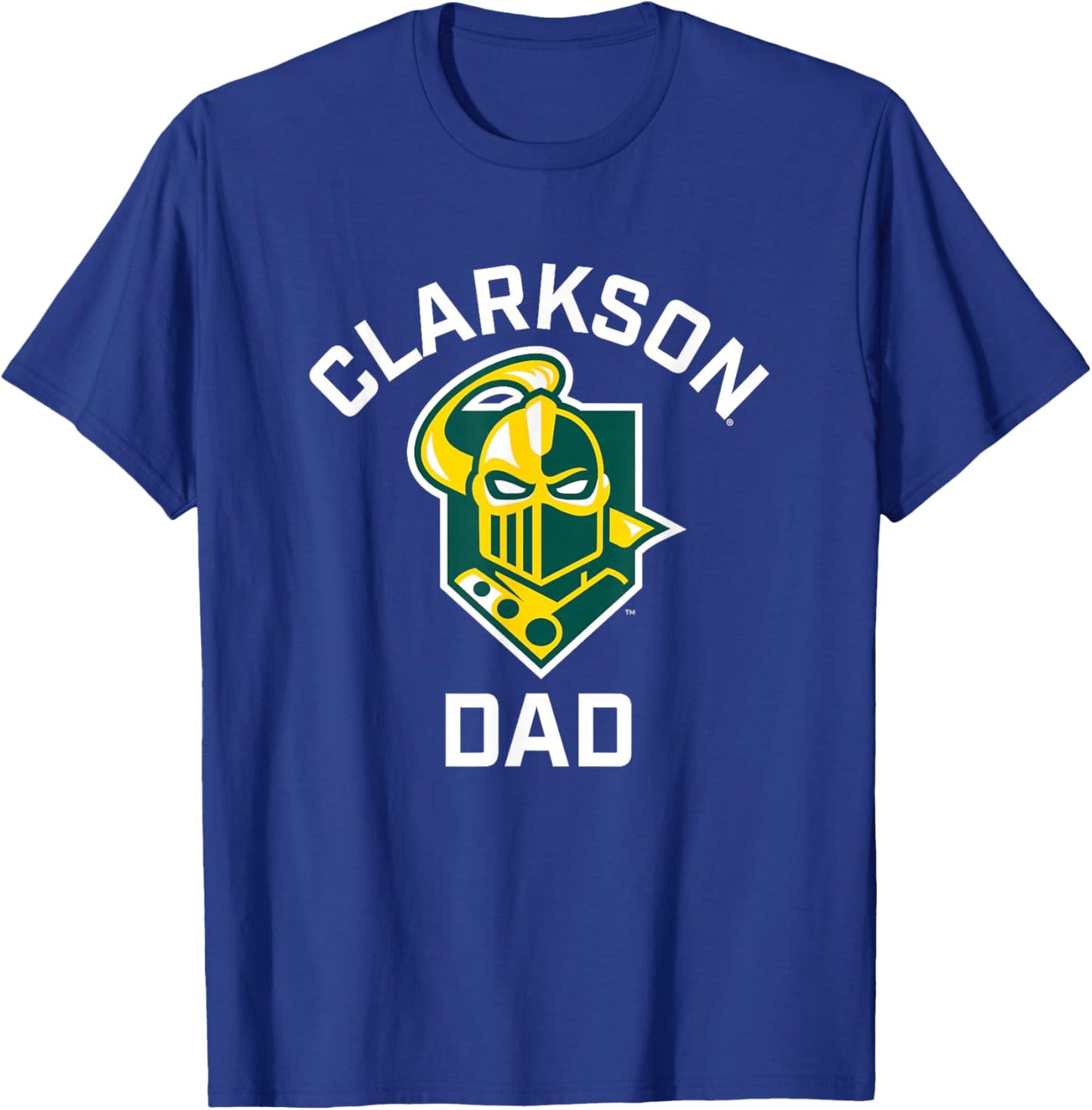 Clarkson University Golden Knights Arched Dad T-Shirt - T-Shirt | Royal