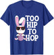 Hip Hop Easter Bunny Sunglasses Egg Hunt Kids Adults Gift T-Shirt - T-Shirt | Royal