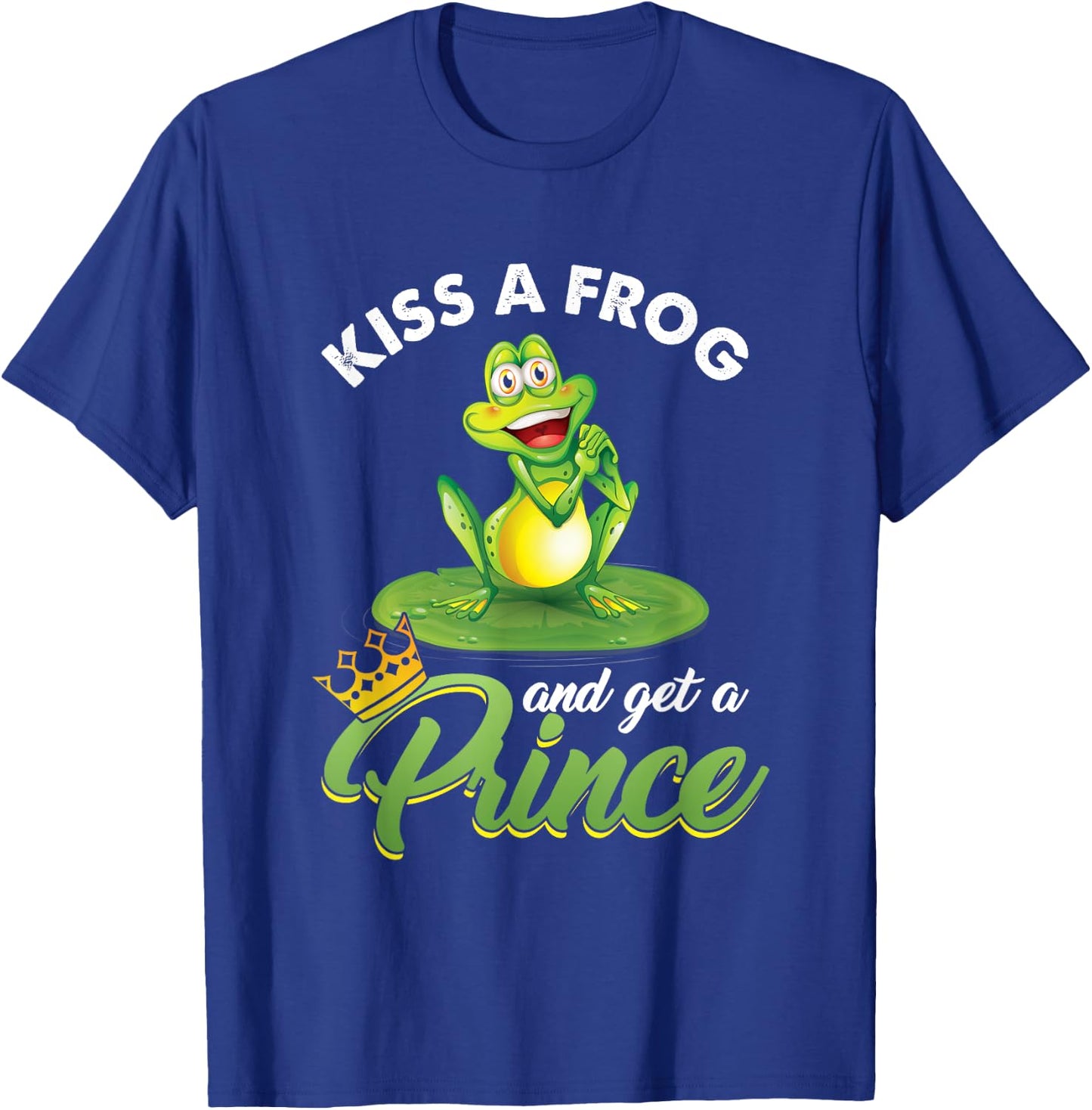 Frog Lover Princess Fairy Tale Believers Kissing Frog T-Shirt - T-Shirt | Royal