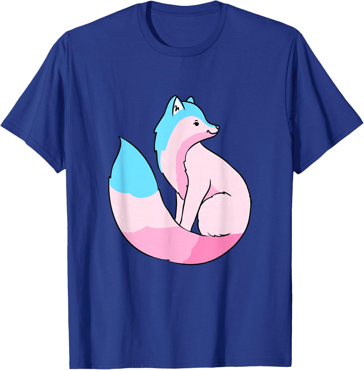 Transfeminine Fox Transfeminine Pride T-Shirt - T-Shirt | Royal