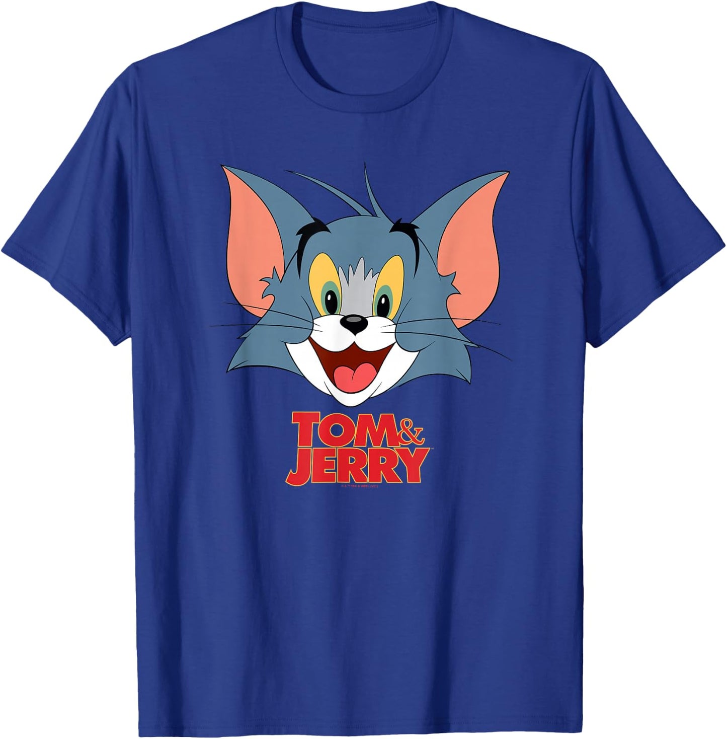 Tom & Jerry Movie Tom Head T-Shirt - T-Shirt | Royal