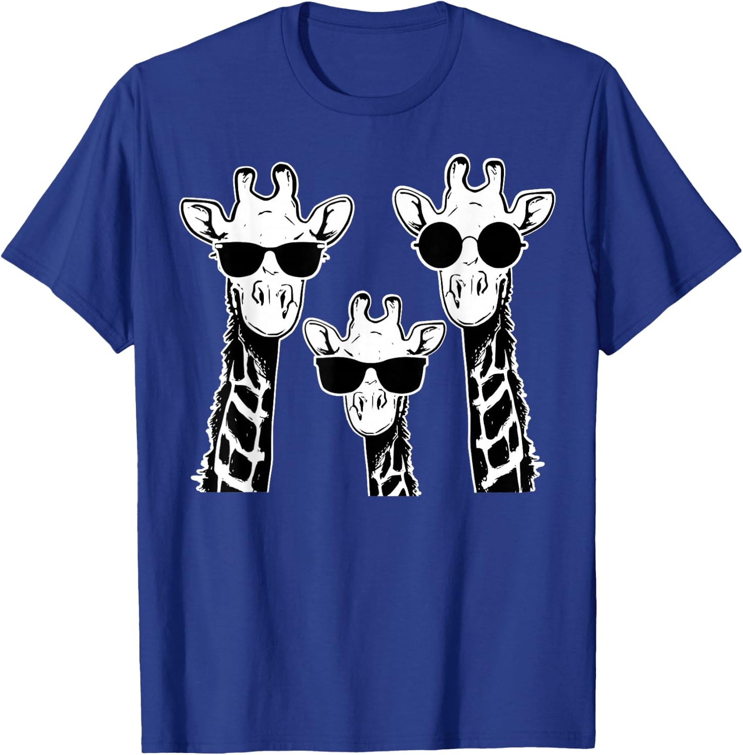 Giraffes family with sunglasses - Giraffe T-Shirt - T-Shirt | Royal