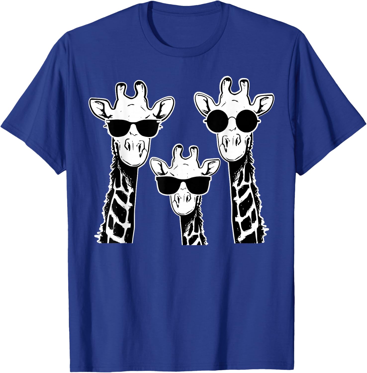 Giraffes family with sunglasses - Giraffe T-Shirt - T-Shirt | Royal