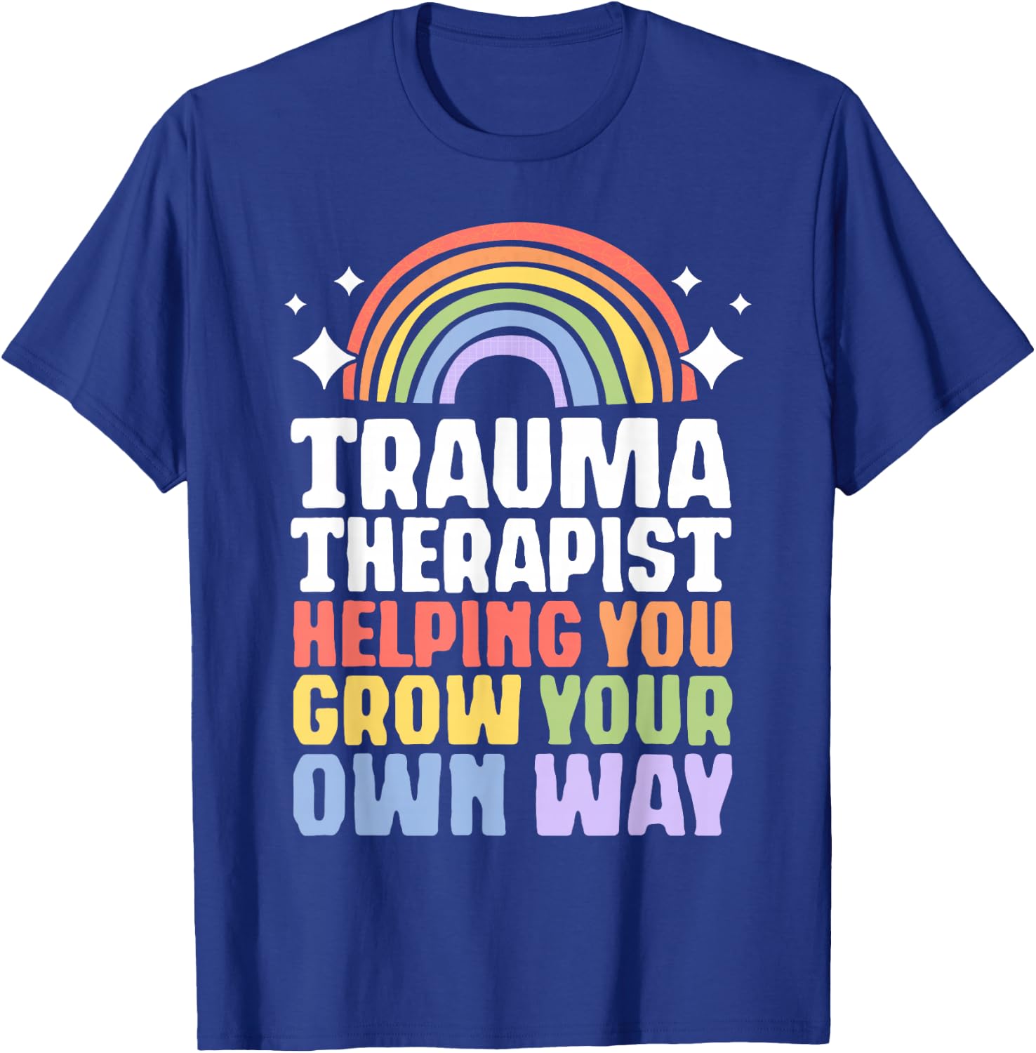Trauma Therapist PTSD Trauma Therapy EMDR T-Shirt - T-Shirt | Royal