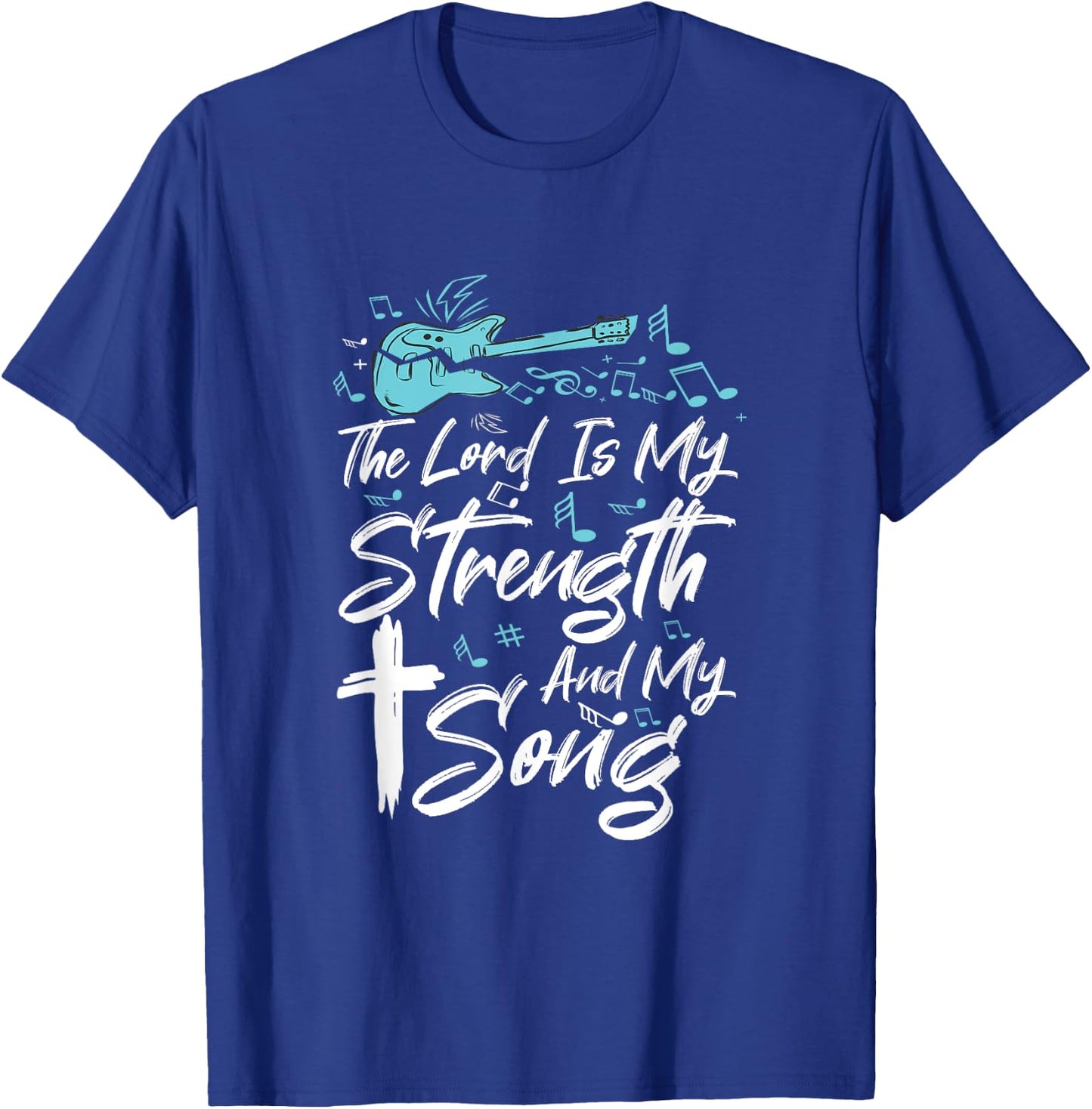 Christian Music Guitar Church Band Love God T-Shirt - T-Shirt | Royal