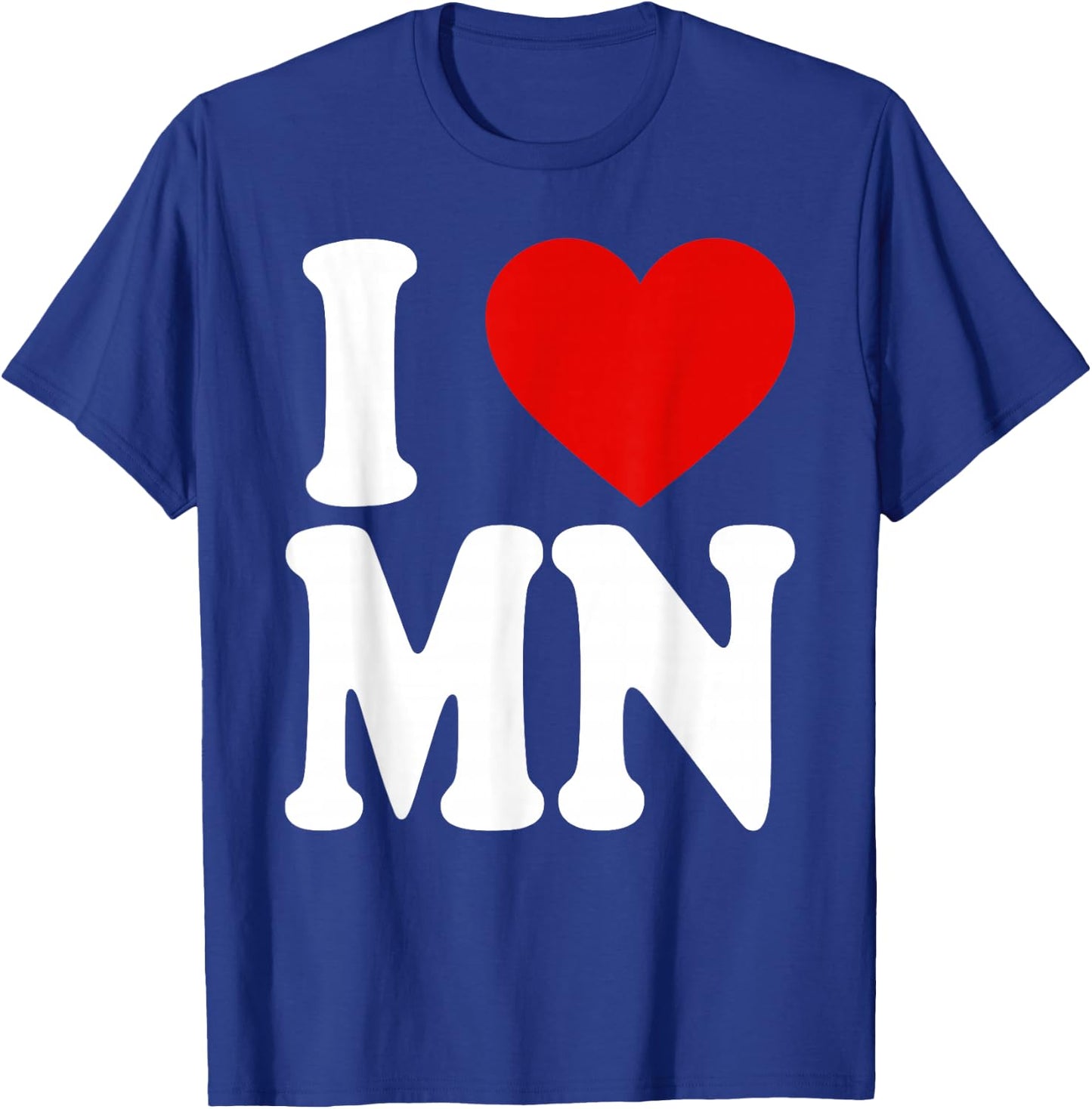 I HEART LOVE MN Minnesota T-Shirt - T-Shirt | Royal