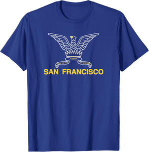 San Francisco Sf Eagle Flag Bay Area Norcal California T-Shirt - T-Shirt | Royal