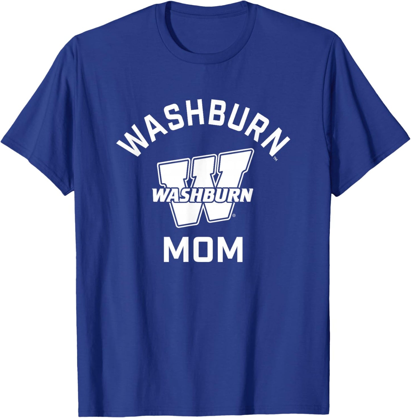 Washburn University Ichabods Arched Mom T-Shirt - T-Shirt | Royal