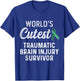 Traumatic Brain Injury Survivor Cutest TBI Warrior T-Shirt - T-Shirt | Royal