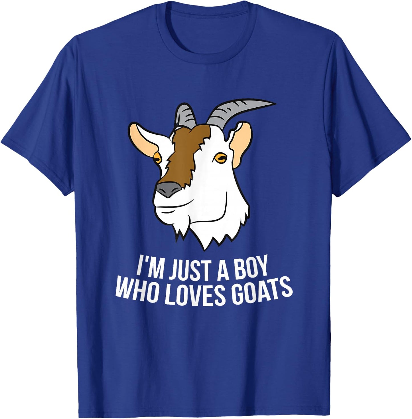 I'm Just A Boy Who Loves Goats Cute Goat Farmer T-Shirt - T-Shirt | Royal
