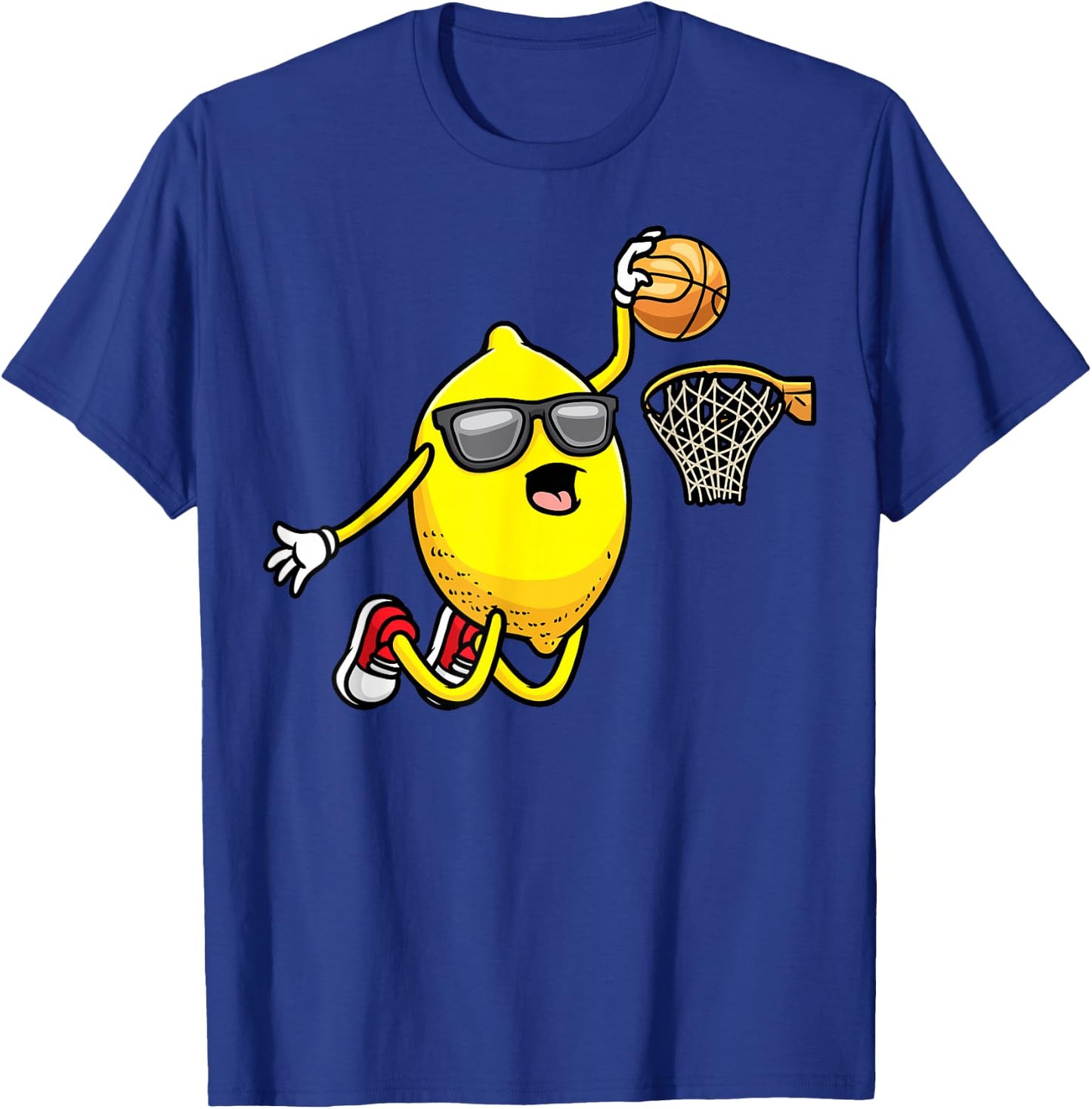 Basketball Player Lemon Playing Basketball Lemonade T-Shirt - T-Shirt | Royal