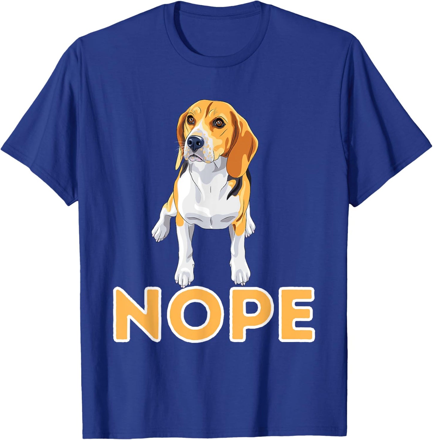 Nope Lazy Beagle - Funny Beagle Dog Lover Pet Owner Men Women Girls Kids T-Shirt - T-Shirt | Royal
