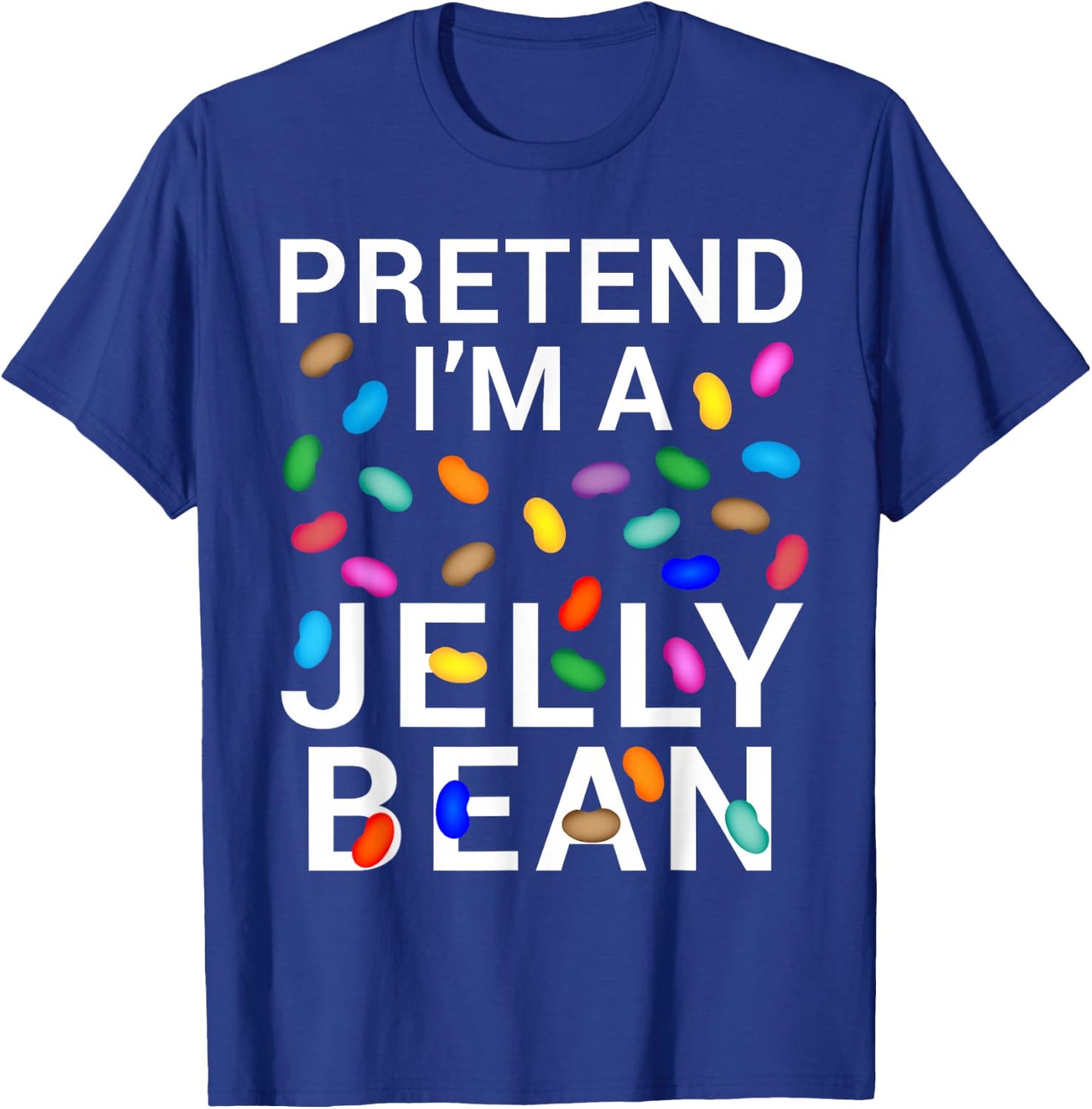 Pretend I'm Jelly Bean Halloween Candy Costume T-Shirt - T-Shirt | Royal