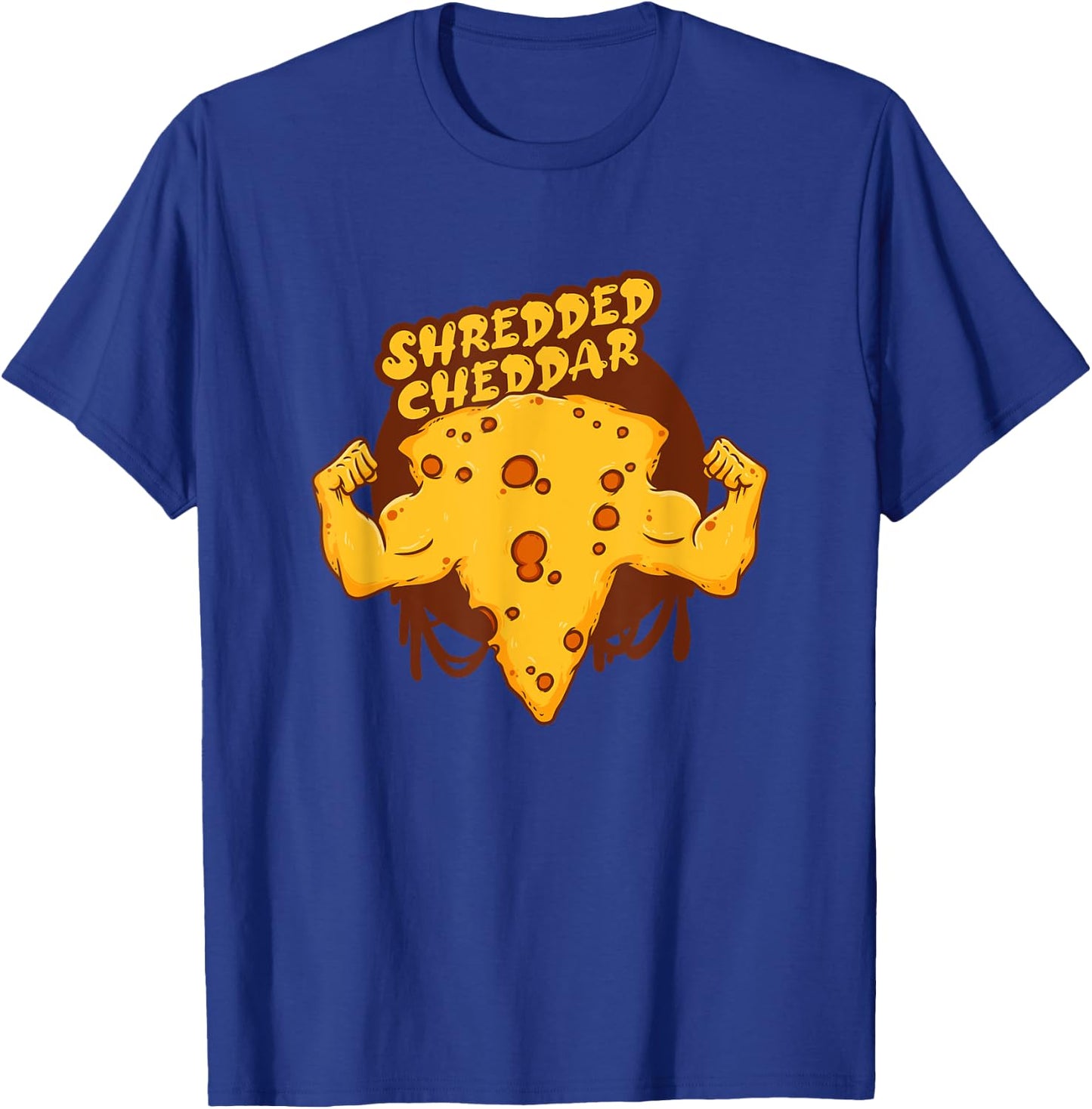Shredded Cheddar Cheese Funny Cheese For Cheese Lovers T-Shirt - T-Shirt | Royal