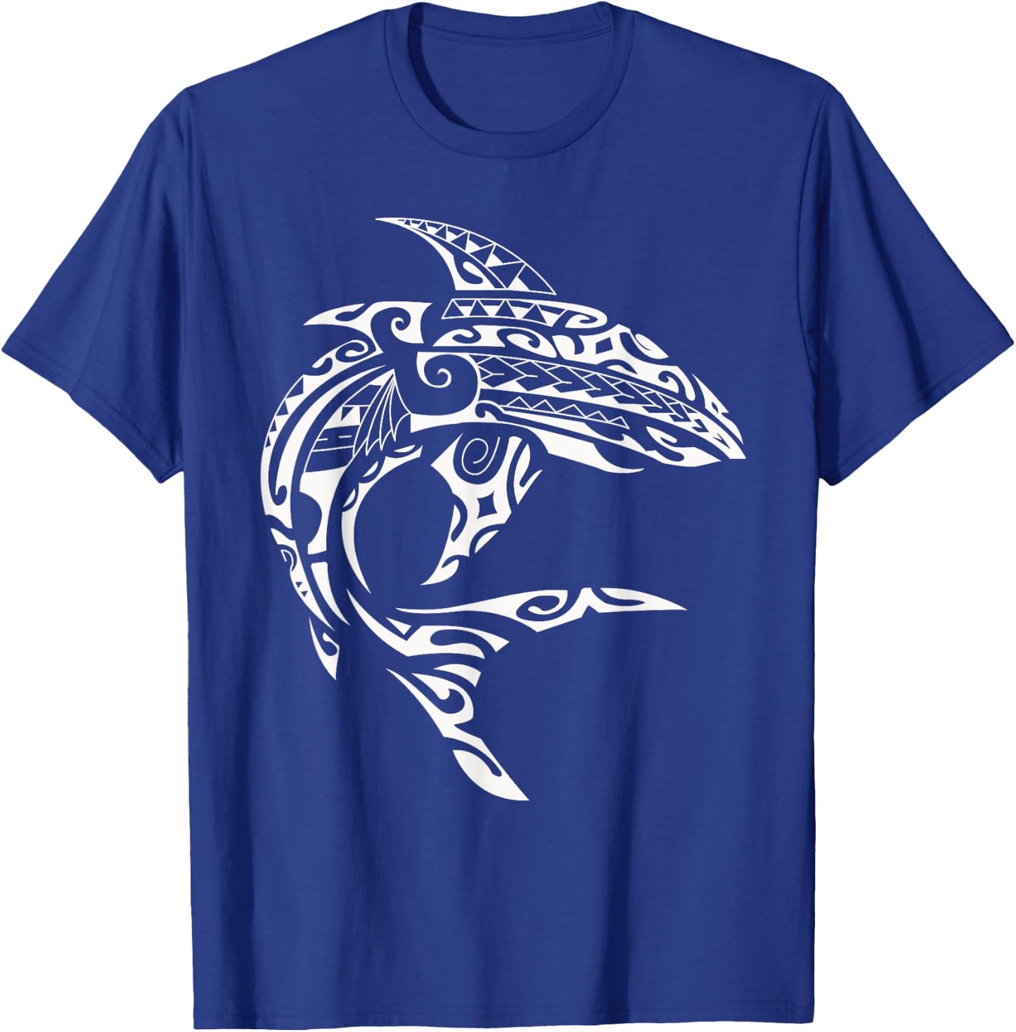 Tribal Hawaiian Maori Shark T-Shirt - T-Shirt | Royal