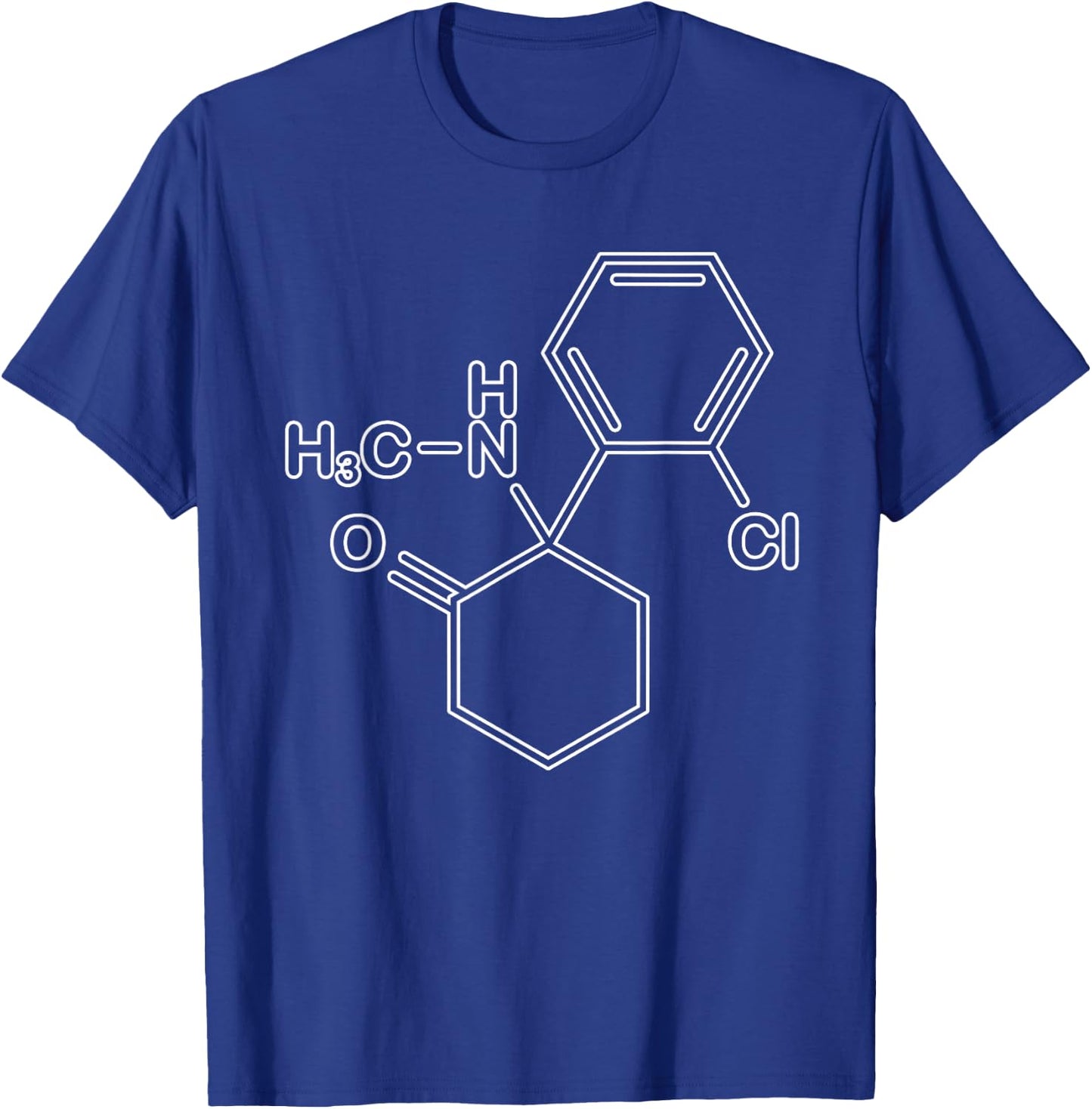 Ketamine Molecule Science Anesthesia Nurse Doctor Physician T-Shirt - T-Shirt | Royal