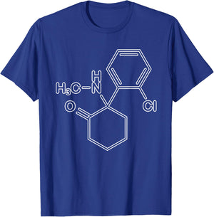 Ketamine Molecule Science Anesthesia Nurse Doctor Physician T-Shirt - T-Shirt | Royal