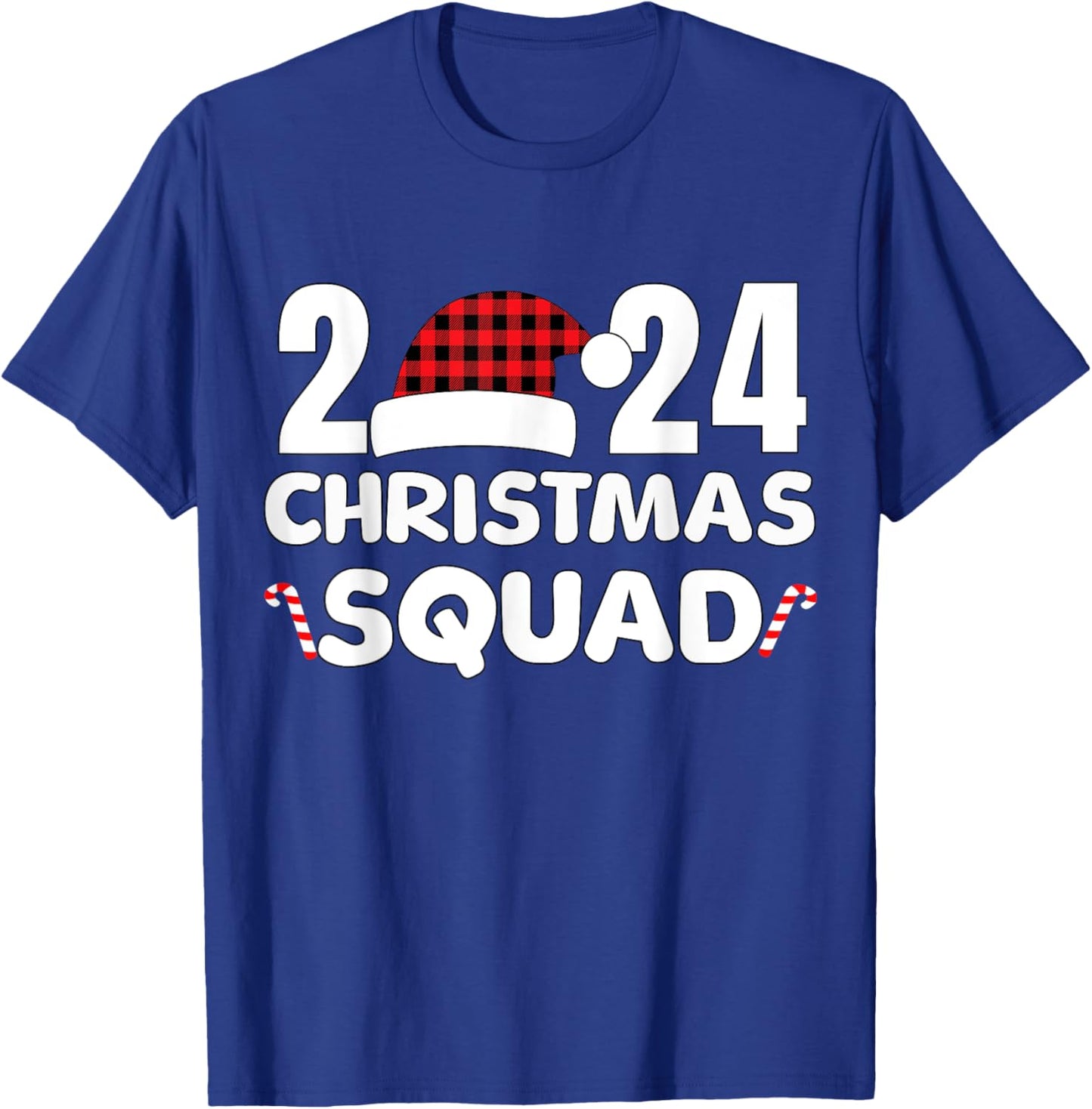 Christmas Squad 2024 Family Group Matching Christmas Xmas T-Shirt - T-Shirt | Royal