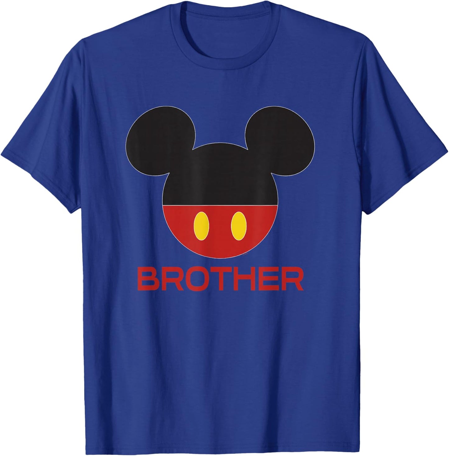 Disney Mickey Mouse Red Shorts Icon Brother Family T-Shirt - T-Shirt | Royal