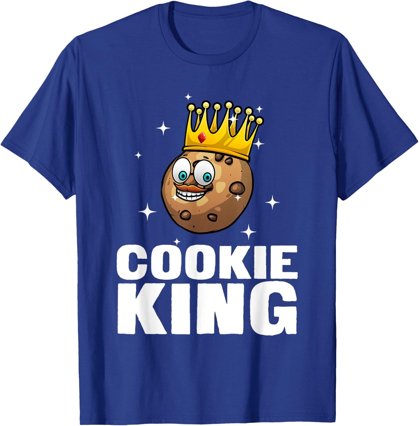 Funny Cookie King Gift Cool Culinary Baker Baking T-Shirt - T-Shirt | Royal