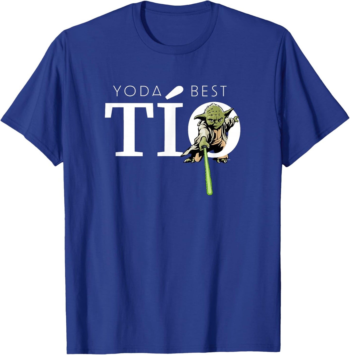 Star Wars Yoda Lightsaber Best Tio Birthday Father's Day T-Shirt - T-Shirt | Royal