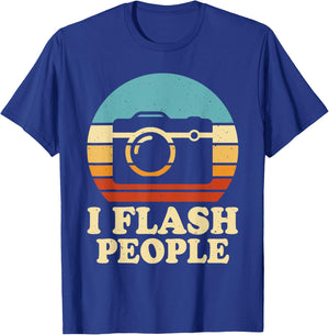 Flash People Photography Passion Photographer Hobby I T-Shirt - T-Shirt | Royal