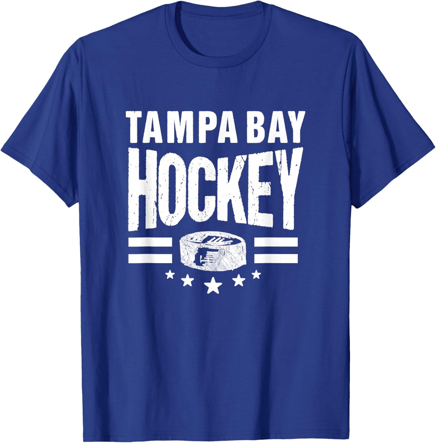 Hockey Tampa Bay Throwback Blue TB Retro Tampa Bay Fan Pro T-Shirt - T-Shirt | Royal