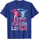 Pink Or Blue We Love You Team Girl Funny Gender Reveal Party T-Shirt - T-Shirt | Royal