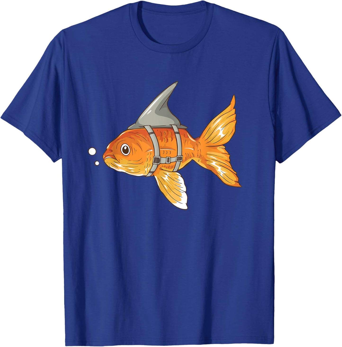 Goldfish With Shark Fin Cartoon T-Shirt - T-Shirt | Royal
