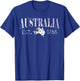 Vintage Australian map, Australian flag, Australia Est. 1788 T-Shirt - T-Shirt | Royal